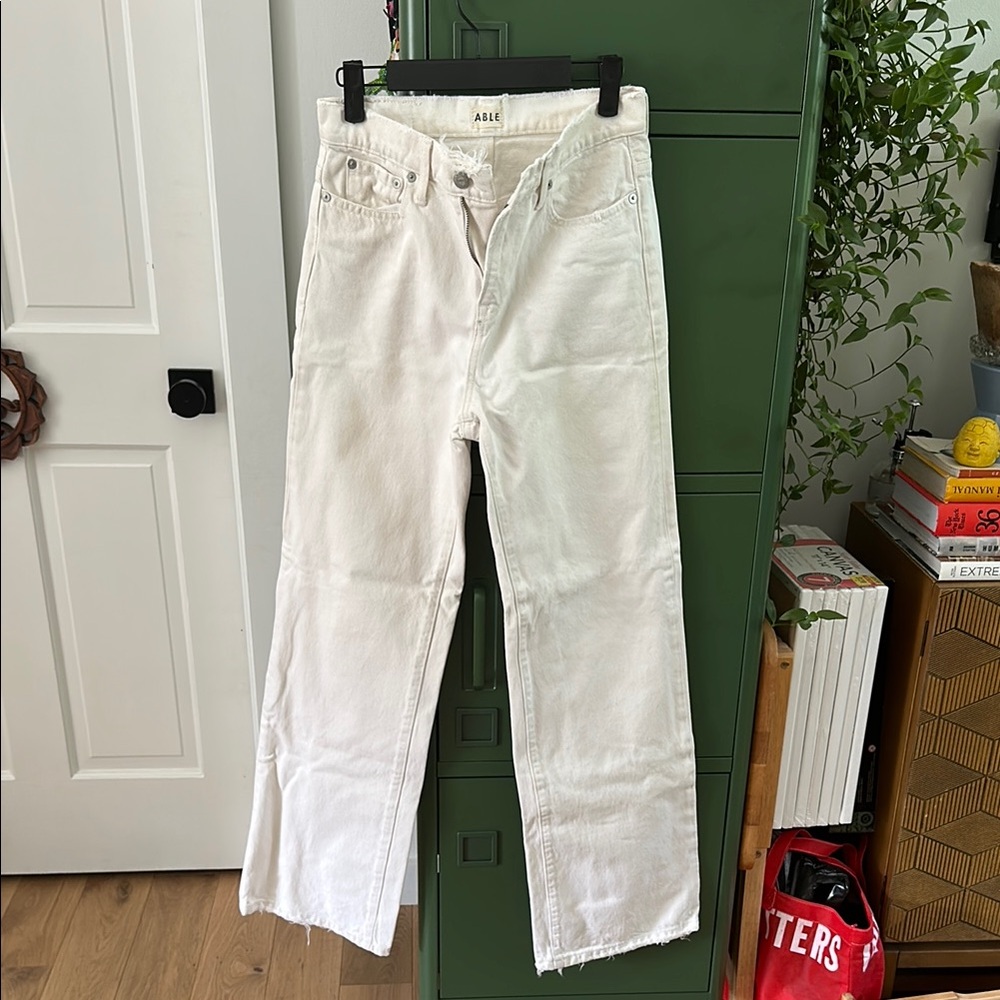 ABLE Classic Ivory Jeans